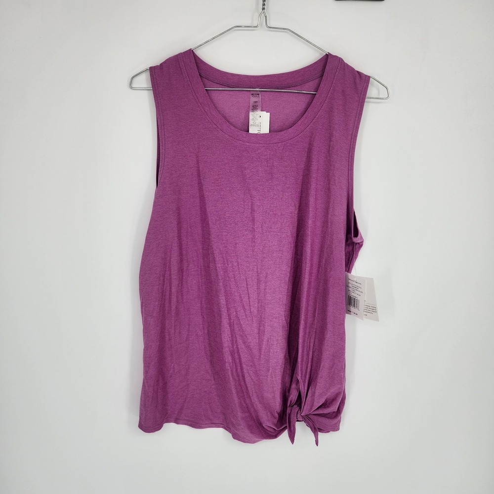 Beyond Yoga Featherweight All For Ties Tank Purple Heather LWSD4418 Womens L